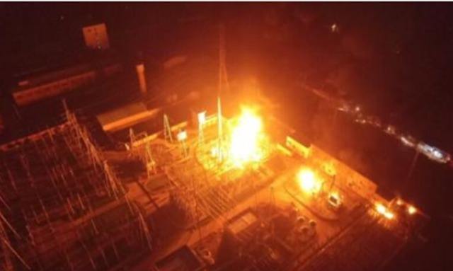 西按變電站著火